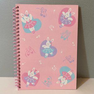 Vintage Sanrio 1988 Rabbits Ballerina Bunnies Notebook